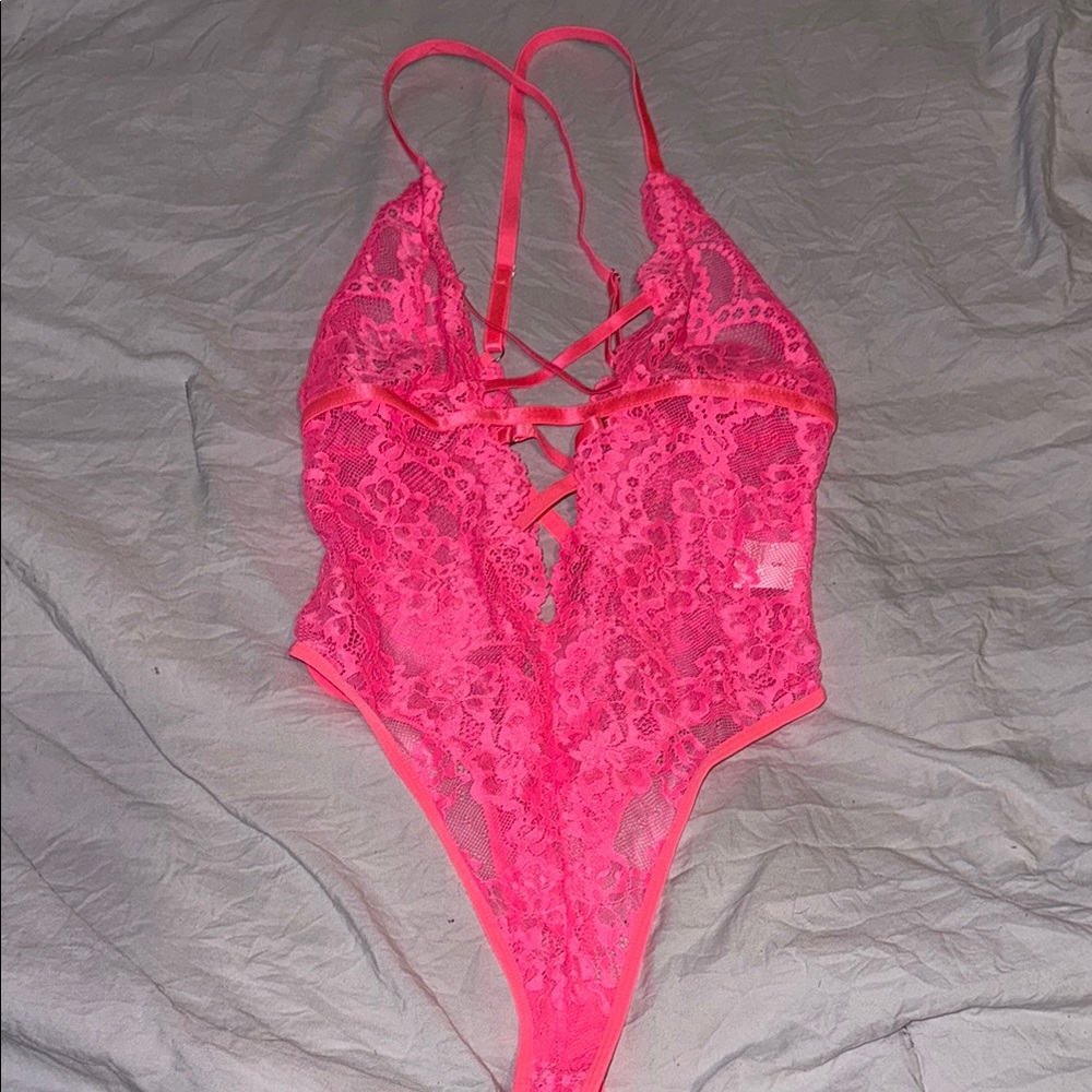 Lace Pink Bodysuit